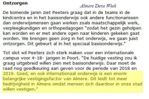 peeters-almere-deze-week-belang-onderwijs